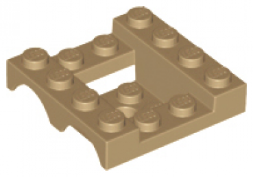 LEGO Auto Basis mit Radkasten 4x4x1 1/3 dunkelbeige (24151)